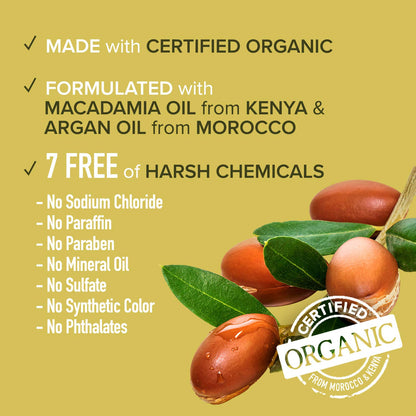Kiss Argan & Macadamia Natural Hair Care Hair Oil Serum & Hair Masque Health & Beauty > Personal Care > Hair Care Kiss   