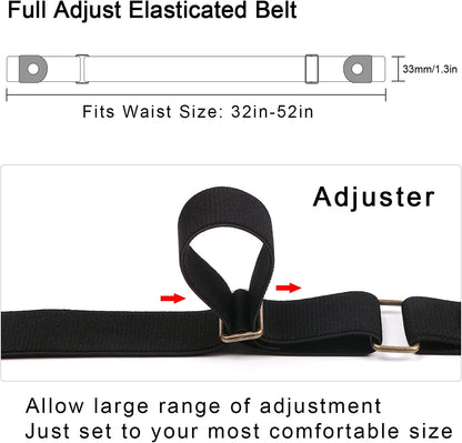 No Buckle Invisible Elastic Stretch Belt for Men/Women Fits Waist 24-50In Father Day Gift Apparel & Accessories > Clothing Accessories > Belts XZQTIVE   