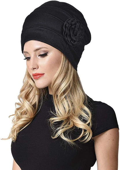 Chemo Headwear Turban Head Wrap Flower Beanie Scarf Cap Hair Loss Hat for Cancer Apparel & Accessories > Clothing Accessories > Headwear LUFUTE   