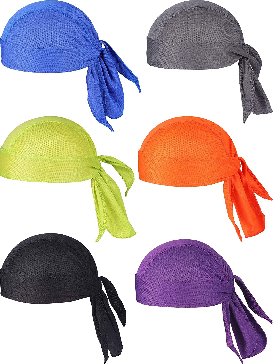 Chuangdi Sweat-Wicking Beanie Cap Skull Cap, Quick-Drying Pirate Hats for Men and Women Favors Apparel & Accessories > Clothing Accessories > Bandanas & Headties Chuangdi Royal Blue, Green, Orange, Purple  
