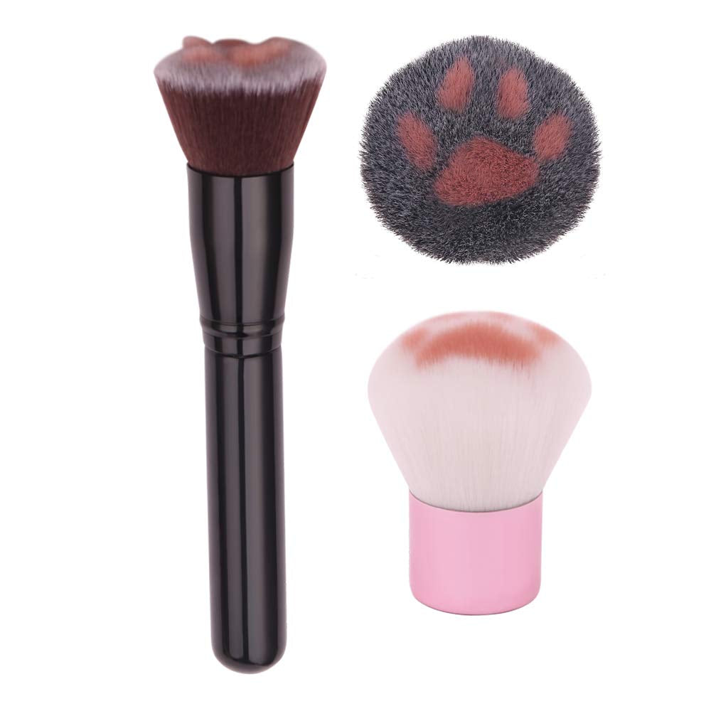 Cat Paw Foundation Makeup Brush - Professional Cosmetic Brush of Foundation Brushes, Powder Brush Blush Brush, Concealer Brush, Contour Brush, Powder Brush Cosmetic Tool (4PCS NEW SET) Health & Beauty > Personal Care > Cosmetics > Cosmetic Tools > Makeup Tools rongji jewelry 2Pcs Set-1  