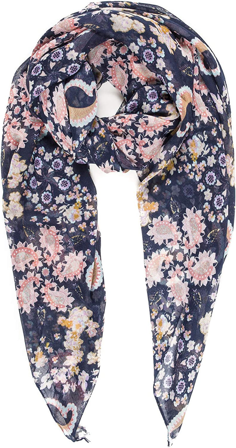 Scarfs for Women Lightweight Floral Flower Fashion Wrap Shawl Fall Winter Apparel & Accessories > Clothing Accessories > Scarves & Shawls MIMOSITO Mss08  