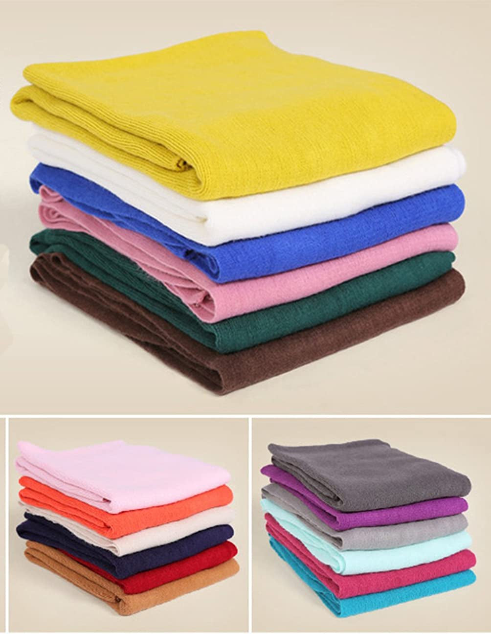 Wander Agio Women'S Warm Long Shawl Winter Warm Large Scarf Pure Color Apparel & Accessories > Clothing Accessories > Scarves & Shawls Wander Agio   
