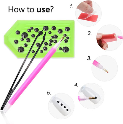 Molisaka Black Nail Art Rhinestones, Glass Flat Back Rhinestones for Nails Decorations, Bling Crystals Nail Gems for Nail Design, 3D Nail Jewels Set with Rhinestone Picker Tools (2320Pcs) Health & Beauty > Personal Care > Cosmetics > Cosmetic Tools > Nail Tools Molisaka   