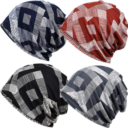 Cotton Face Bandanas for Sports Headwear Headband Neck Gaiter Chemo Cap Hair Loss Beanie Nightcap Apparel & Accessories > Clothing Accessories > Headwear Ababalaya B-1384pack  