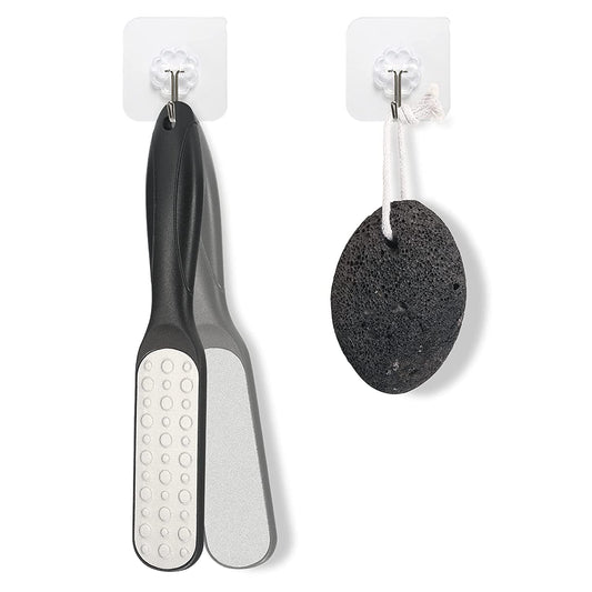 SUTINE Pumice Stone & Foot File Callus Remover Foot Scrubber Set, Stainless Steel Pedicure Rasp for Exfoliation Hard Dead Skin Remover and Daily Feet Care Health & Beauty > Personal Care > Foot Care SUTINE   