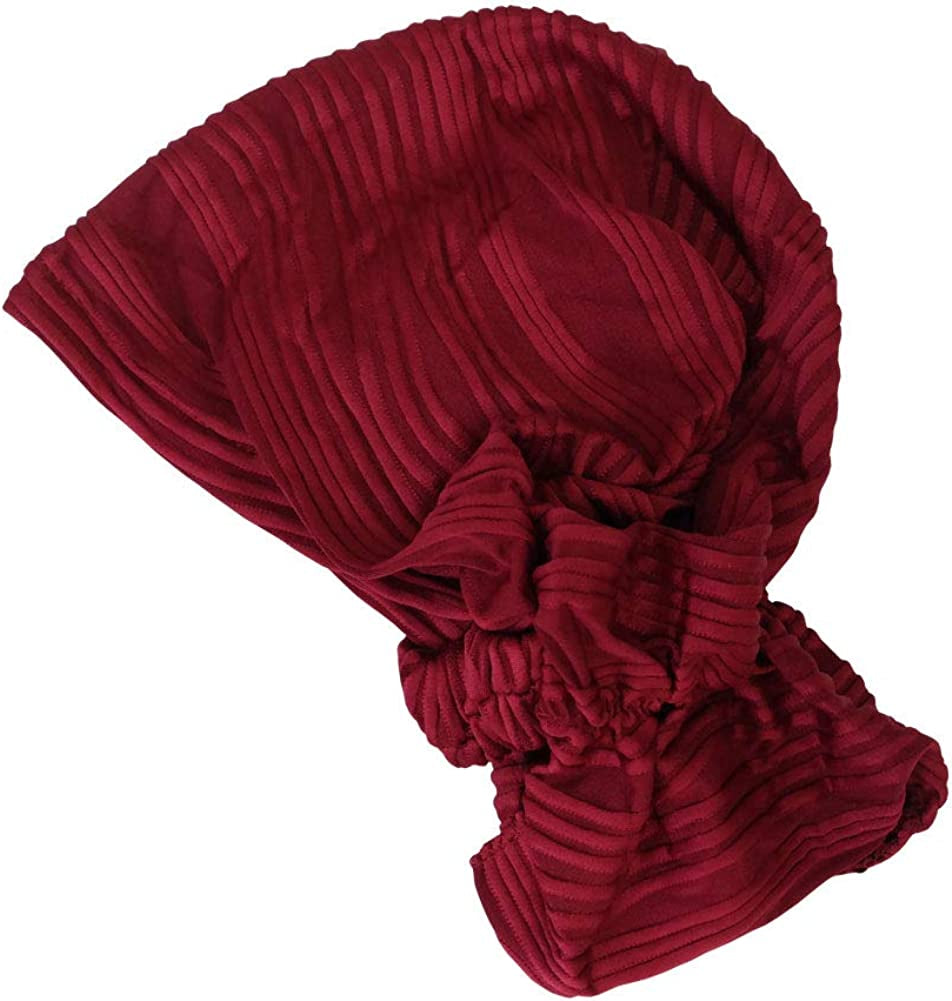 GETACOTA Cotton Pre Tied Scarf Chemo Cancer Turban for Women Cap Slip on Beanie Head Cover Hair Loss Hat Headwear Accessories Apparel & Accessories > Clothing Accessories > Headwear GETACOTA   