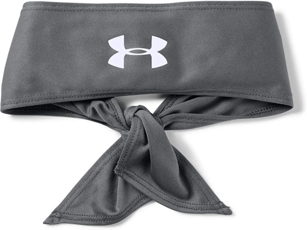 Under Armour Adult Tie Headband Apparel & Accessories > Clothing Accessories > Bandanas & Headties Under Armour Graphite (040)/White One Size 