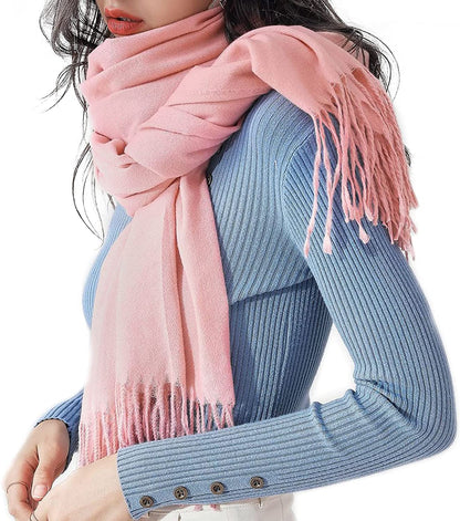 Century Star Women'S Fall Winter Scarf Classic Tassel Plaid Scarf Warm Tartan Wrap Shawl Apparel & Accessories > Clothing Accessories > Scarves & Shawls Century Star   