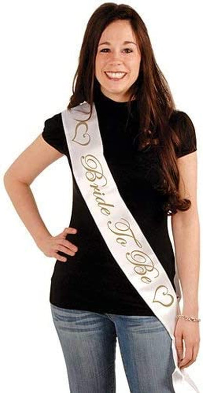Beistle 60540 Bride to Be Satin Sash, 33" X 4" Apparel & Accessories > Clothing Accessories > Sashes Beistle   