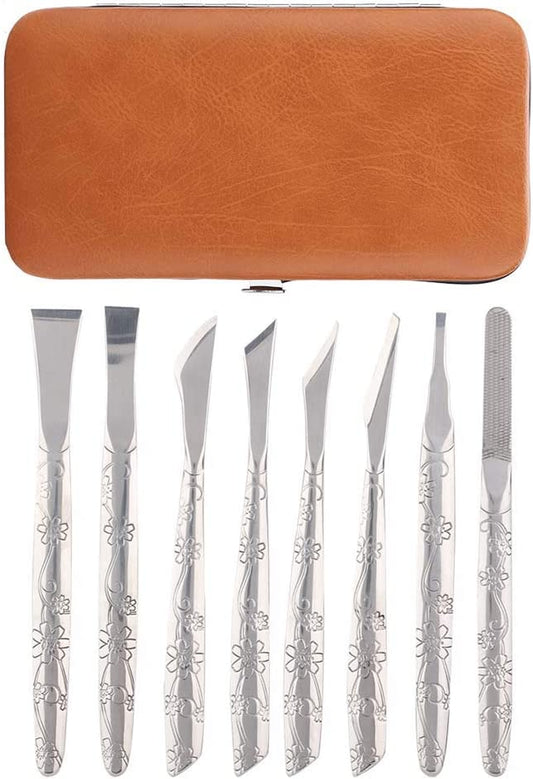Foot File, 8Pcs Stainless Steel Foot File Dead Skin Horny Remover Foot Callus Shaver Pedicure Tool Set for Women Men Care Feet Health & Beauty > Personal Care > Foot Care Yinhing   