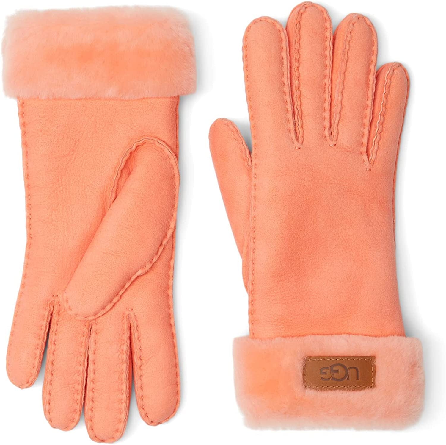 UGG Womens Turn Cuff Glove Apparel & Accessories > Clothing Accessories > Gloves & Mittens UGG Starfish Pink Large 