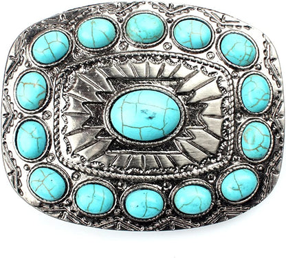 Turquoise Belt Buckle Western Buckles for Ladies … Apparel & Accessories > Clothing Accessories > Belt Buckles HUABOLA CALYN Turquoise  