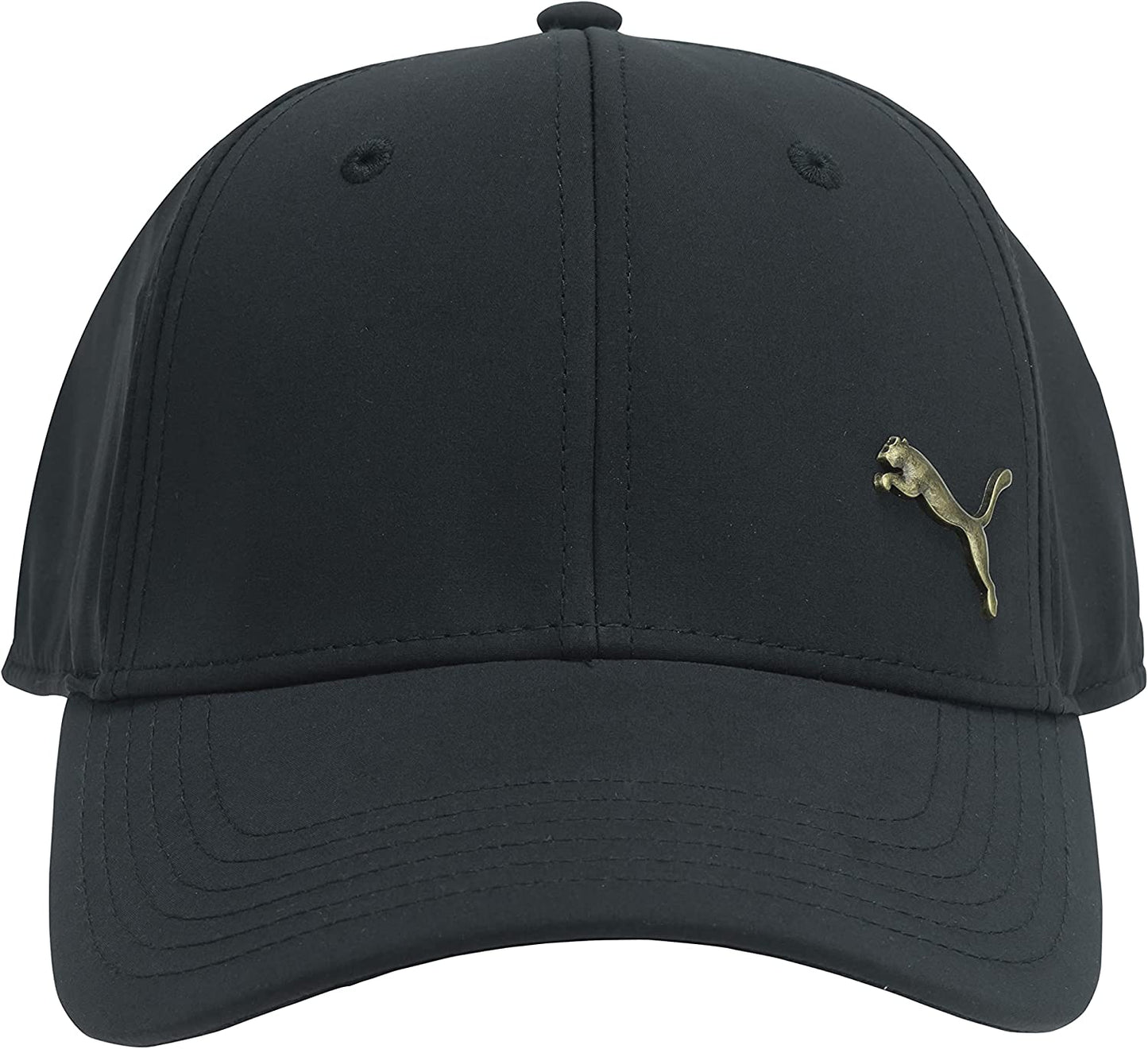PUMA Evercat Stretch Fit Cap Apparel & Accessories > Clothing Accessories > Hats PUMA Black/Gold Small-Medium 