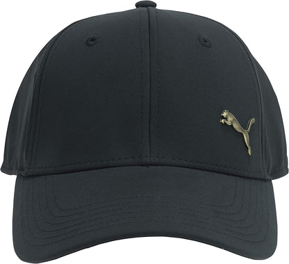 PUMA Evercat Stretch Fit Cap Apparel & Accessories > Clothing Accessories > Hats PUMA Black/Gold Small-Medium 