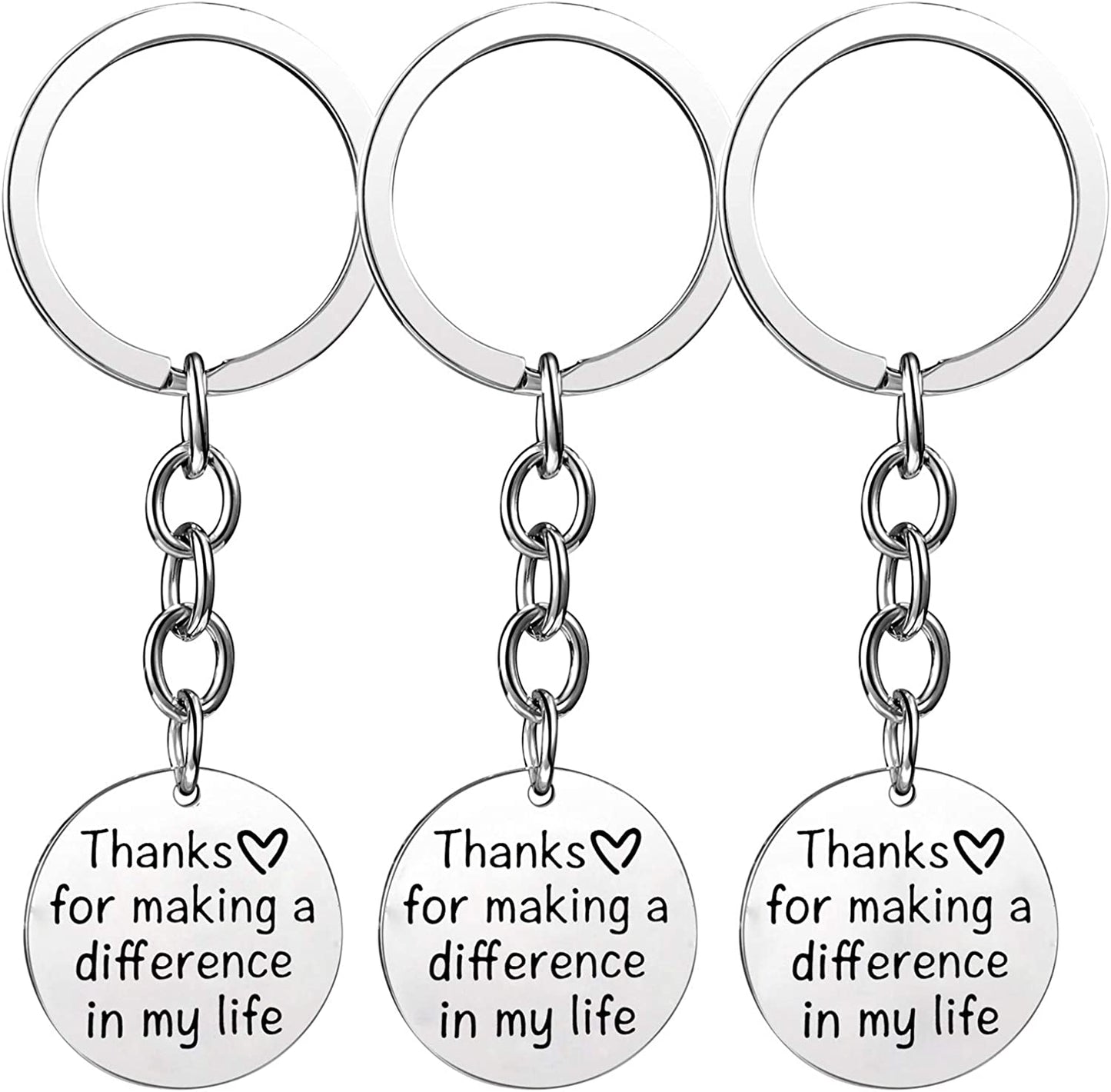 Pack of 3 Teacher Bangles Gifts for Teacher Open School Gifts for Teachers Thank You Bangle Bracelets Apparel & Accessories > Jewelry > Bracelets Nzztont 3PCs Keychain Style 05- Thanks for making a difference in my life  