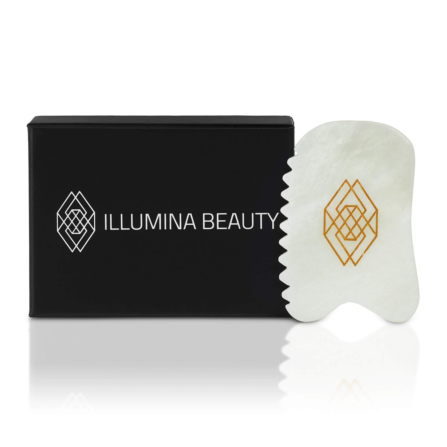 ILLUMINA BEAUTY Gua Sha Facial Tool, Unique 4-Edge Guasha Tool for Face, Jade Gua Sha Stone, Lymphatic Drainage Face Sculpting Tool Health & Beauty > Personal Care > Cosmetics > Cosmetic Tools > Skin Care Tools Illumina Beauty   