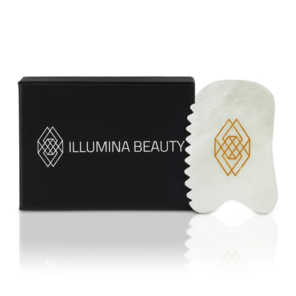ILLUMINA BEAUTY Gua Sha Facial Tool, Unique 4-Edge Guasha Tool for Face, Jade Gua Sha Stone, Lymphatic Drainage Face Sculpting Tool Health & Beauty > Personal Care > Cosmetics > Cosmetic Tools > Skin Care Tools Illumina Beauty   