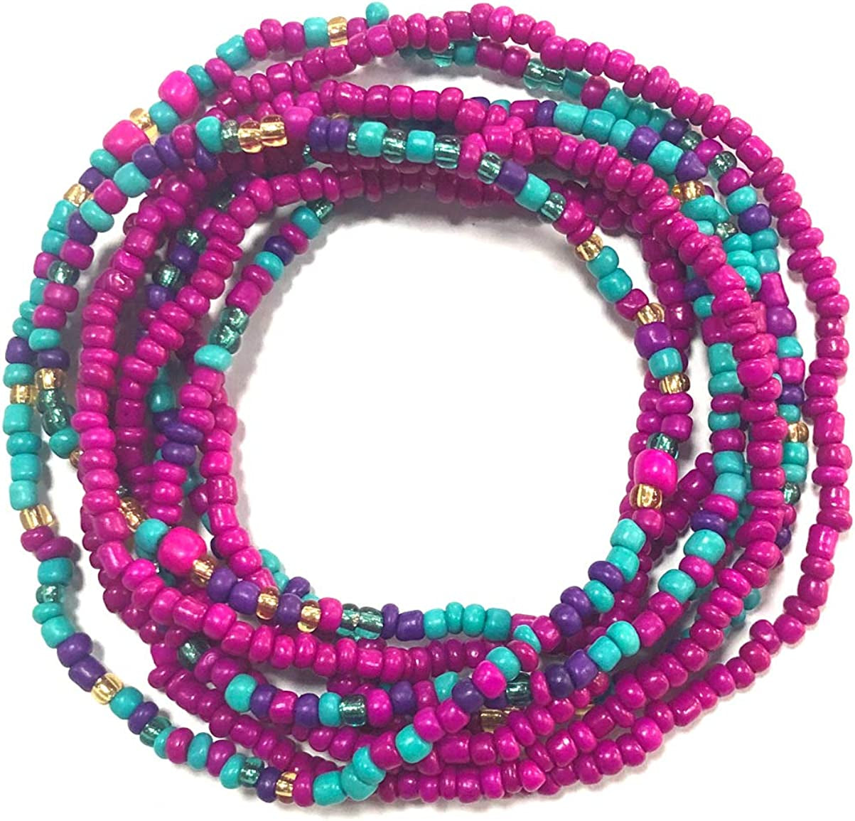 Taigood Waist Beads for Women African Waist Bead Body Chain, Beaded Belly Chain Body Jewelry Apparel & Accessories > Jewelry > Body Jewelry Taigood 2 Pieces set 20  