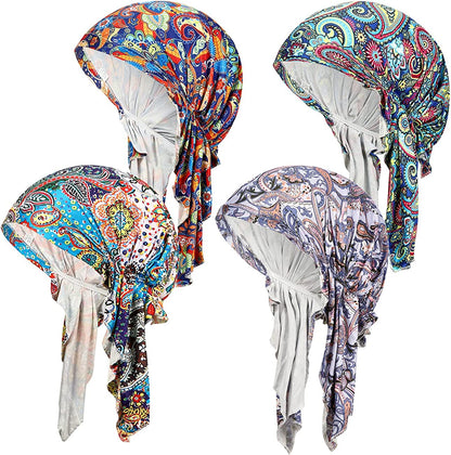 Summer Chemo Scarf Lightweight Silky Beanie Ruffle Cap Cancer Headwear for Womens Apparel & Accessories > Clothing Accessories > Headwear DancMolly Style G  