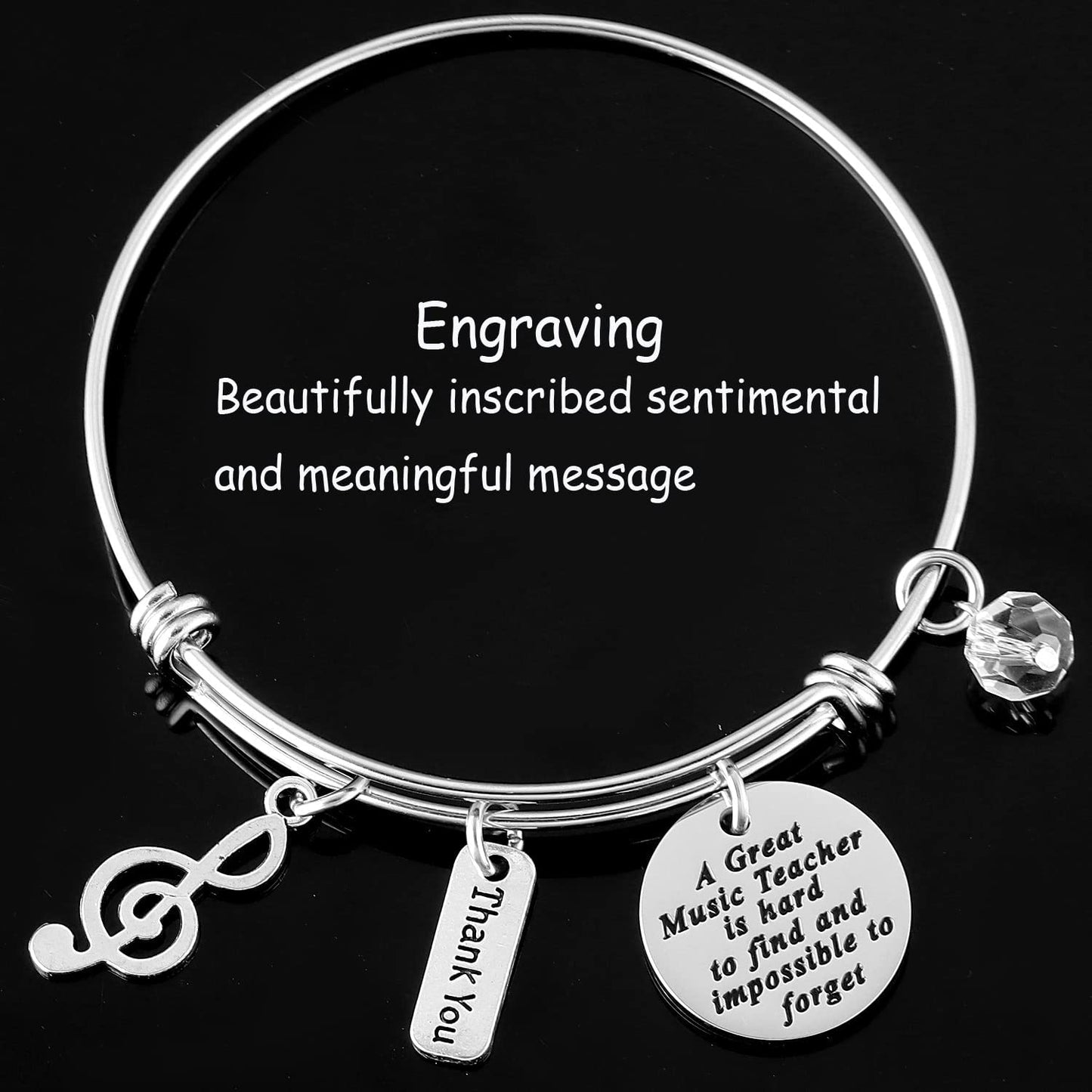 Kivosliviz Music Teacher Bracelet Gifts Piano Teacher Gifts for Women Violin Teacher Appreciation Jewelry Music Teacher Bracelet Apparel & Accessories > Jewelry > Bracelets Anrrion   