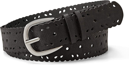 Relic by Fossil Women'S Scallop Edge Perforated PVC Belt Apparel & Accessories > Clothing Accessories > Belts Relic Womens Accessories   