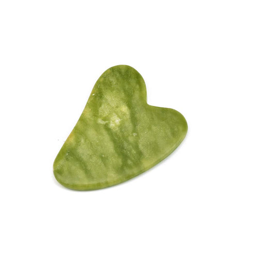 Jade Gua Sha Massage Tool by Charmlily - for Face, Neck & Body - Reduce Wrinkles, Puffy Eyes - 100% Real Natural Facial Scrapper Jade Stone Board Health & Beauty > Personal Care > Cosmetics > Cosmetic Tools > Skin Care Tools CHARMLILY   