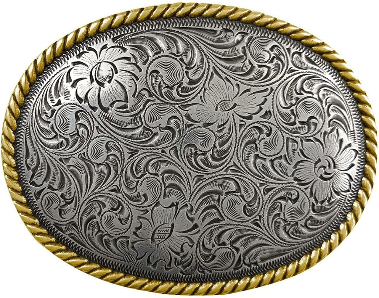Western Floral Eagle Dogs Birds Star Replacement Belt Buckle Fits 1-1/2"(38Mm) Belt Strap-Multi-Style Options Apparel & Accessories > Clothing Accessories > Belt Buckles Belts.com Type Buckle S3 - H8136 Antique Silver Gold 1-1/2" 