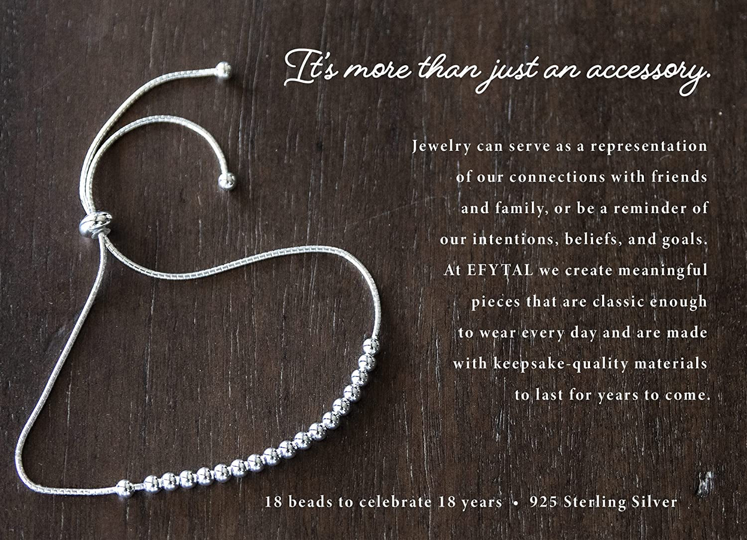 EFYTAL 18Th Birthday Gifts for Girls, 925 Sterling Silver Bracelet, Gifts for 18 Year Old Girl, 18Th Birthday Decorations, 18 Year Old Gift Ideas for Girl Apparel & Accessories > Jewelry > Bracelets EFYTAL   