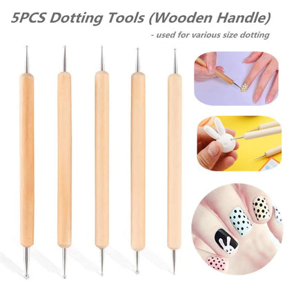 FULINJOY 10PCS Dotting Tools Set for Nail Art, Embossing Stylus for Painting Rocks Mandalas, Art Dot Tools Health & Beauty > Personal Care > Cosmetics > Cosmetic Tools > Nail Tools FULINJOY   