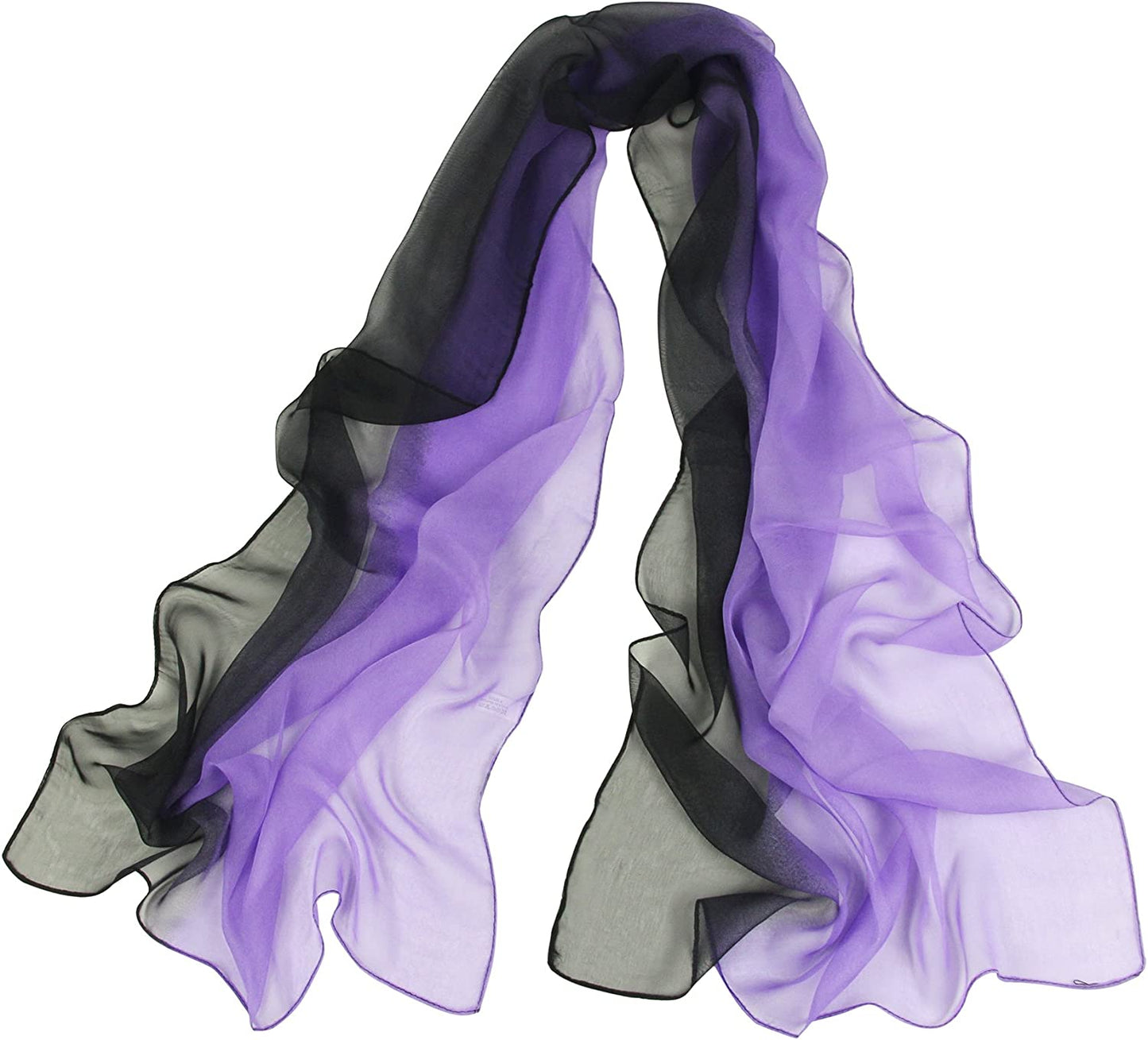Long Chiffon Sheer Scarf Gradient - Pantonight Shaded Colors Lightweight Scarf for Womens Apparel & Accessories > Clothing Accessories > Scarves & Shawls PANTONIGHT Color 084  