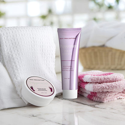 Live Green Bath and Body Pedicure Gift Set- Relaxing Foot Care Set with Pink Fuzzy Socks, Peppermint Foot Lotion, and Foot Scrub, Holiday Gifts for Women Health & Beauty > Personal Care > Foot Care Live Green   