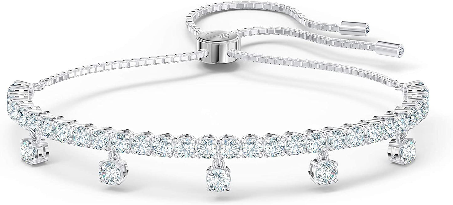 SWAROVSKI Subtle Bracelet Jewelry Collection, Clear Crystals Apparel & Accessories > Jewelry > Bracelets SWAROVSKI Rhodium Tone Crystal Drops  