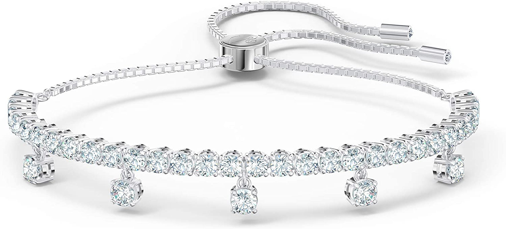 SWAROVSKI Subtle Bracelet Jewelry Collection, Clear Crystals Apparel & Accessories > Jewelry > Bracelets SWAROVSKI Rhodium Tone Crystal Drops  