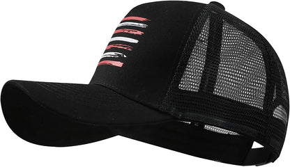 VIONLAN Baseball Cap American Flag Trucker Hat for Men Women 3D Embossed Logo Adjustable Outdoor Mesh Snapback Hat Apparel & Accessories > Clothing Accessories > Hats VIONLAN   