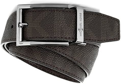Michael Kors Women'S Synthetic Leather Mk Design Square Buckle Fashion Belt Apparel & Accessories > Clothing Accessories > Belts Michael Kors Black Small 