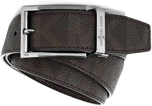 Michael Kors Women'S Synthetic Leather Mk Design Square Buckle Fashion Belt Apparel & Accessories > Clothing Accessories > Belts Michael Kors Black Small 