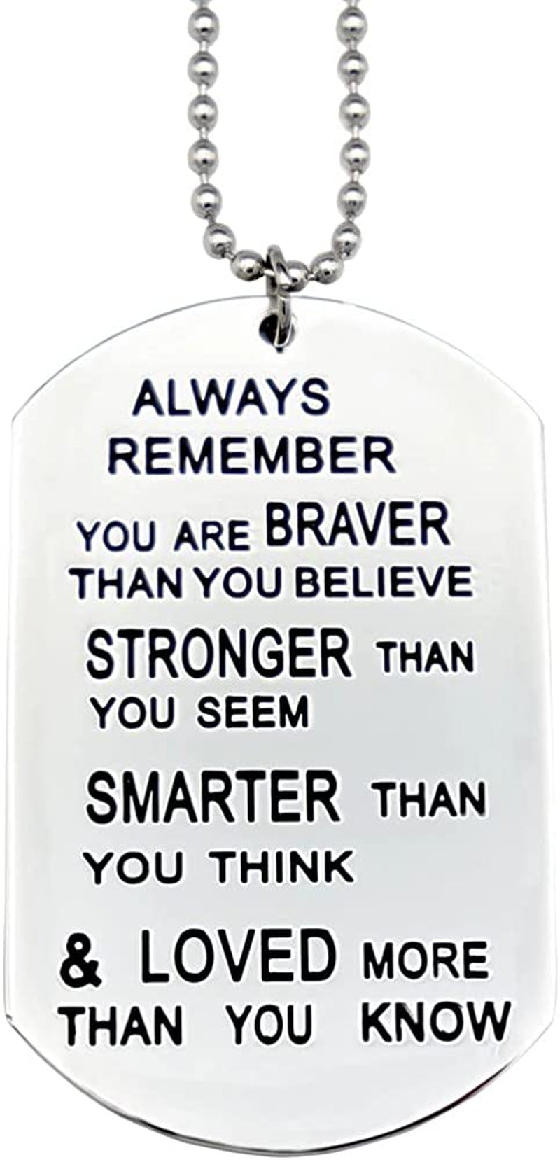 O.RIYA Always Remember You Are Braver than You Believe Jewelry Necklace/Keyring Apparel & Accessories > Jewelry > Bracelets O.RIYA White  