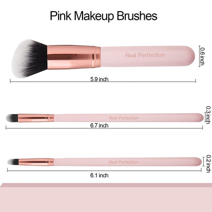 Real Perfection Makeup Brushes 16Pcs Makeup Brushes Set with 1 Silicone Face Mask Brush Premium Synthetic Foundation Brushes Blending Face Powder Eye Shadow Concealer Make up Brushes Tool Kit Health & Beauty > Personal Care > Cosmetics > Cosmetic Tools > Makeup Tools Real Perfection   