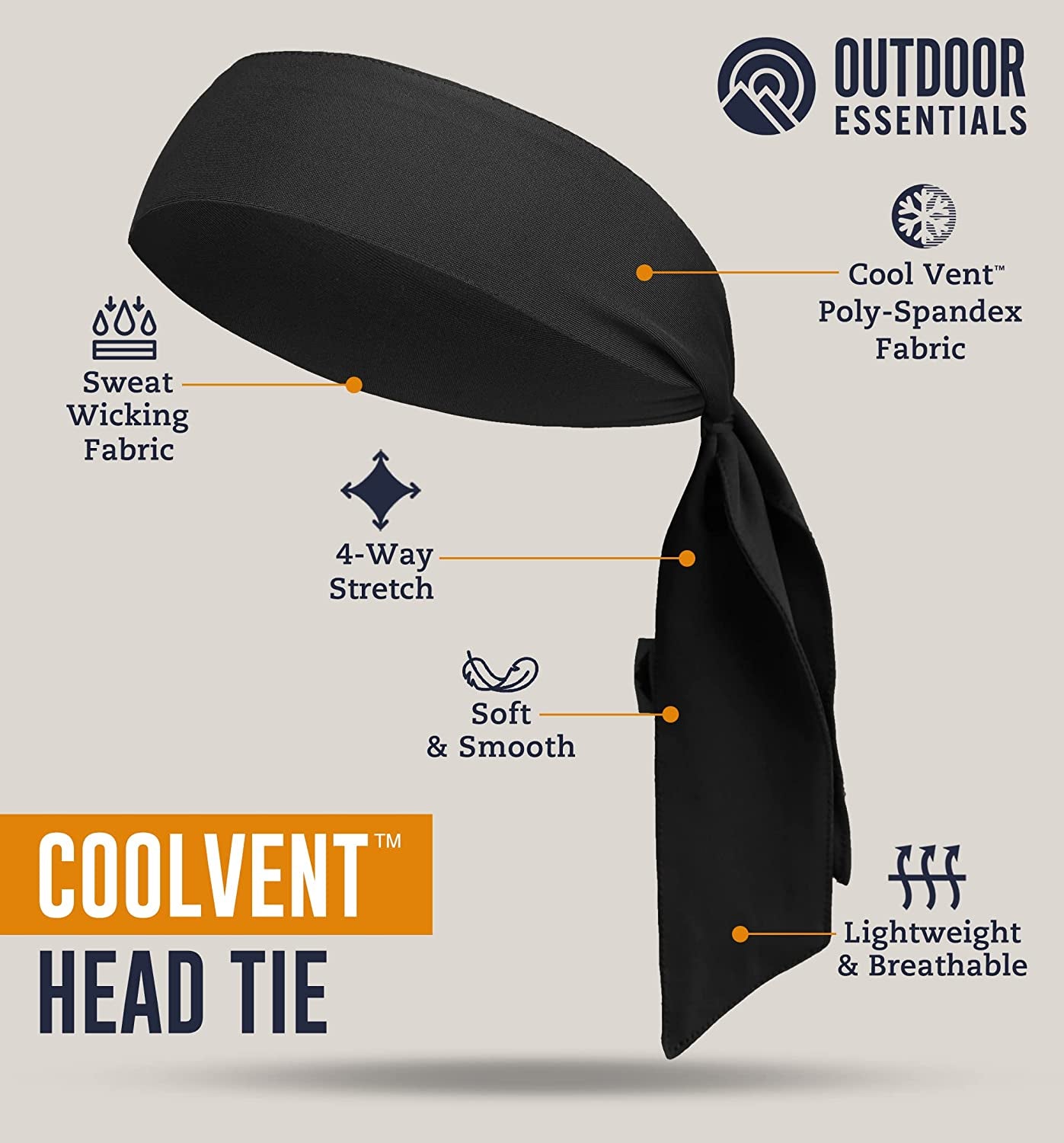 Tie Headband for Women, Men, & Kids - Karate Headband, Ninja Headbands, Tie Headbands for Muay Thai, Softball, Basketball, Sports & Tennis - Pirate & Athletic Headbands - Sweat Wicking Headband Apparel & Accessories > Clothing Accessories > Bandanas & Headties OutdoorEssentials   