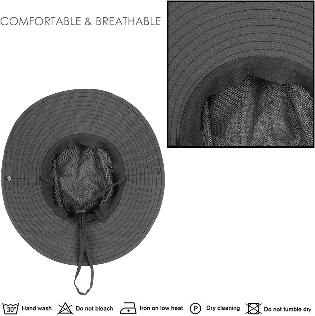 IYEBRAO 2 Pack Womens Ponytail Sun Hat UV Protection Bucket Hats Foldable Wide Brim Summer Boonie Beach Cap Fishing Hiking Apparel & Accessories > Clothing Accessories > Hats 29 IYEBRAO   