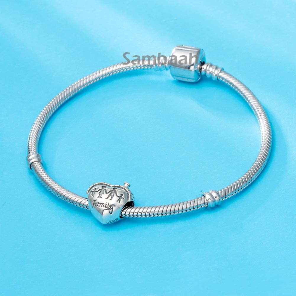Sambaah Family Charm Sterling Silver Nana Charm Enamel Charm for Pandora Style Bracelets Apparel & Accessories > Jewelry > Bracelets Sambaah   