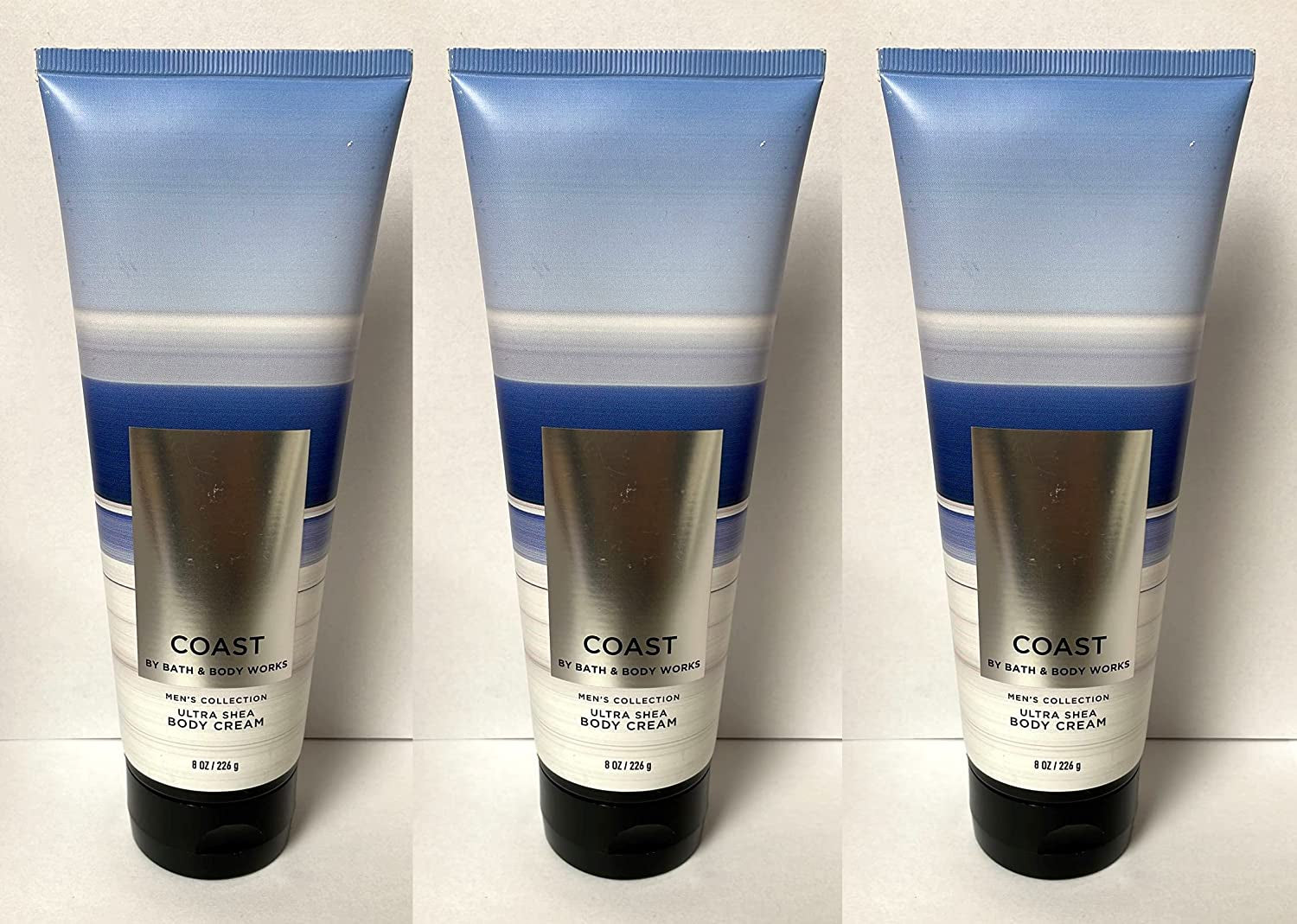 Bath and Body Works Marble for Men Signature Ultra Shea Body Cream 8 Fl Oz Pack of 3 (Marble) Health & Beauty > Personal Care > Cosmetics > Bath & Body Bath & Body Works Coast  