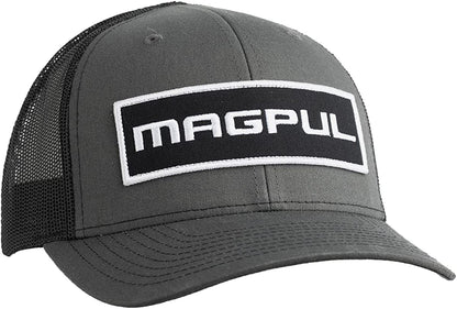 Magpul Trucker Hat Snap Back Baseball Cap, One Size Fits Most Apparel & Accessories > Clothing Accessories > Hats Magpul Wordmark Patch Charcoal/Black One Size 