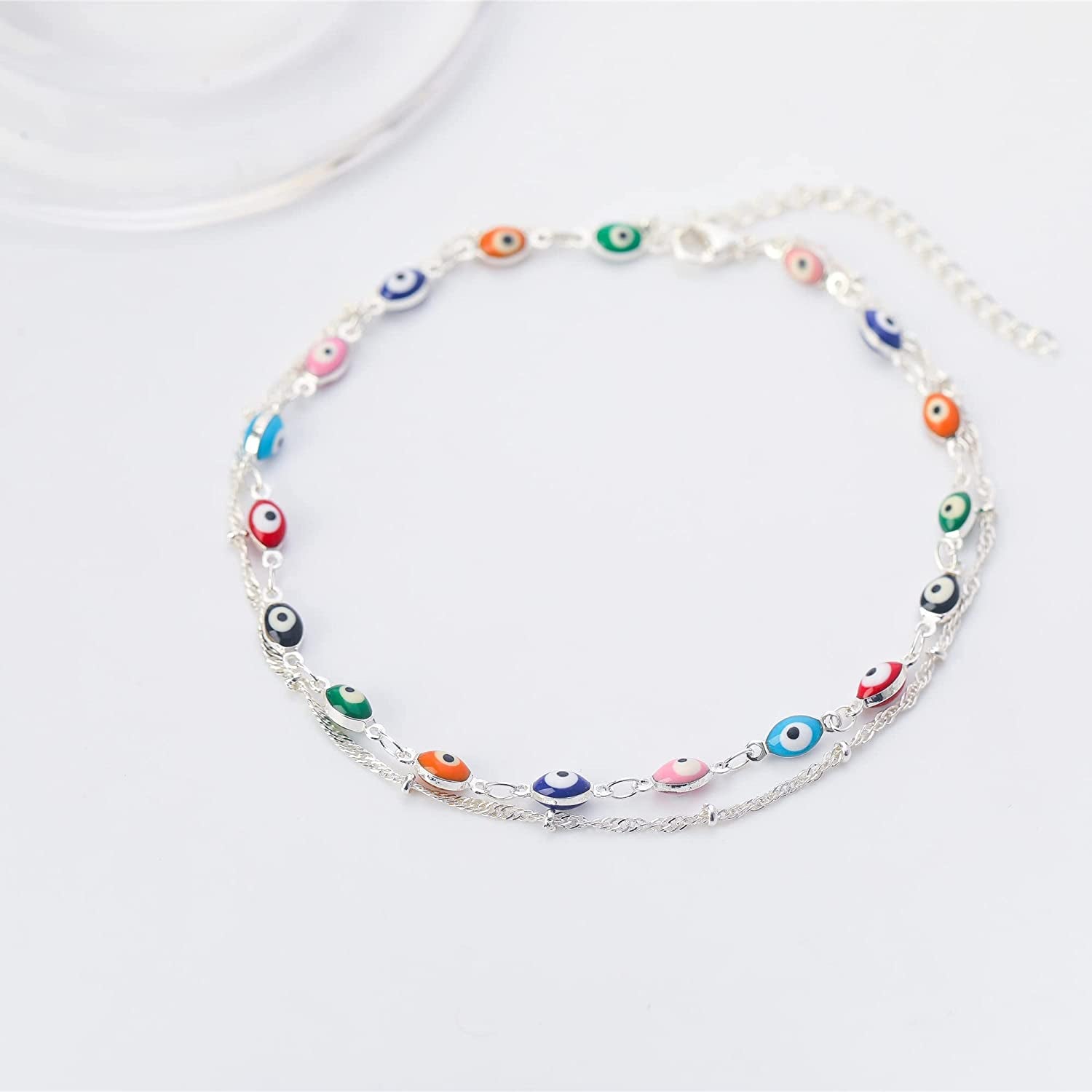 Evil Eye Ankle Bracelet,Evil Eye Anklet,Evil Eye Bracelet,Evil Eye Anklets for Women,Mother'S Day Gift Apparel & Accessories > Jewelry > Anklets DeScount   