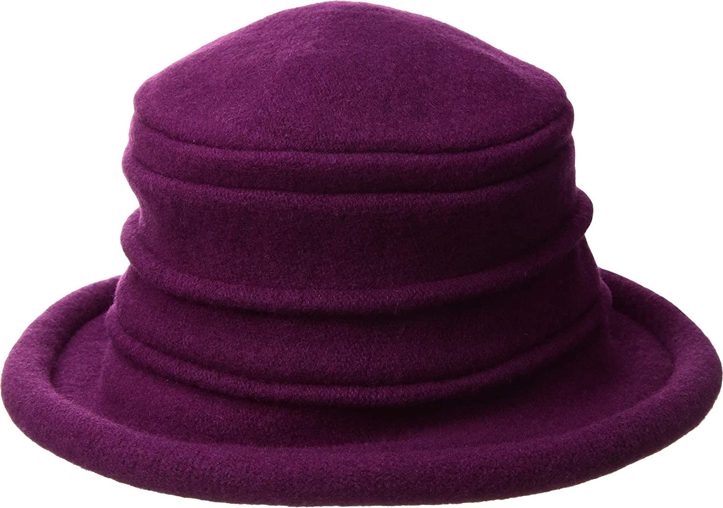 Scala Women'S Packable Boiled Wool Cloche Apparel & Accessories > Clothing Accessories > Headwear Scala Women's Accessories Fuchsia One Size 