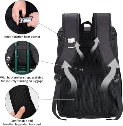 SARHLIO Insulated Cooler Backpack 27 Cans Leakproof Cooler Bag for Men Women Lightweight Soft Backpack Cooler with Bottle Opener for Picnic Work Lunch Hiking Camping Beach Park Day Trips(Bpk05C) Apparel & Accessories > Jewelry > Bracelets SARHLIO   