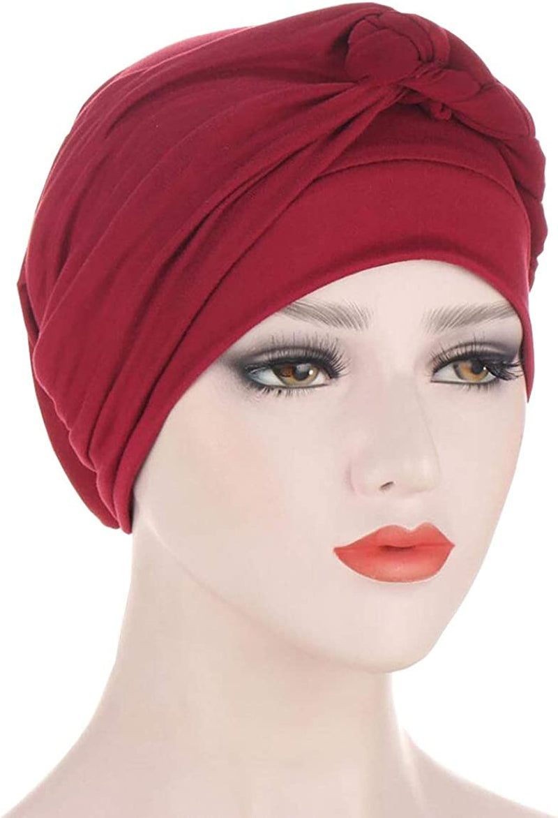 Lucky Staryuan ® 3Pack Chemo Cancer Headwear for Women Soft Pre-Tied Twisted Braid Hair Cover Turban Headwear Apparel & Accessories > Clothing Accessories > Headwear Lucky staryuan   