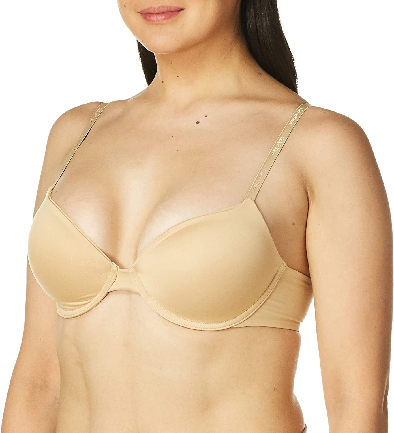 Calvin Klein Women’S Constant Convertible Strap Lightly Lined Demi Bra Bare / 36D