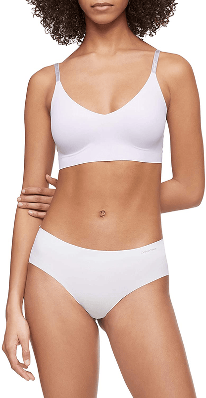 Calvin Klein Women'S Invisibles Comfort Seamless Wirefree Lightly Lined Triangle Bralette Bra Apparel & Accessories > Clothing > Underwear & Socks > Bras Kylie Max   